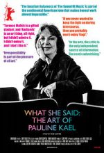 Watch What She Said: The Art of Pauline Kael Putlocker